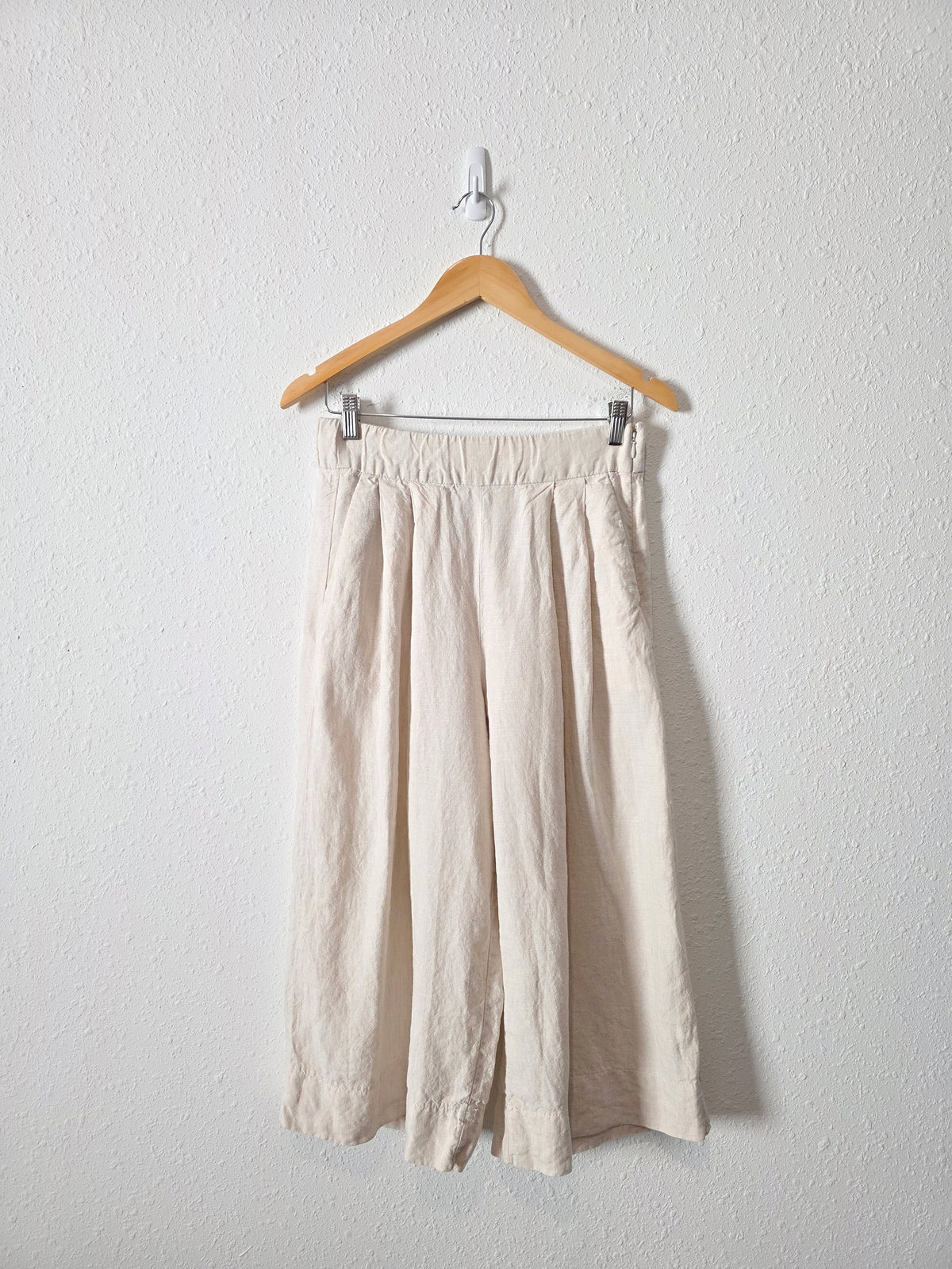Gap Wide Leg Linen Culotte Pants (4)