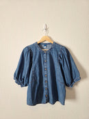 Puff Sleeve Denim Top (M)