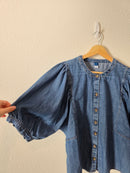 Puff Sleeve Denim Top (M)