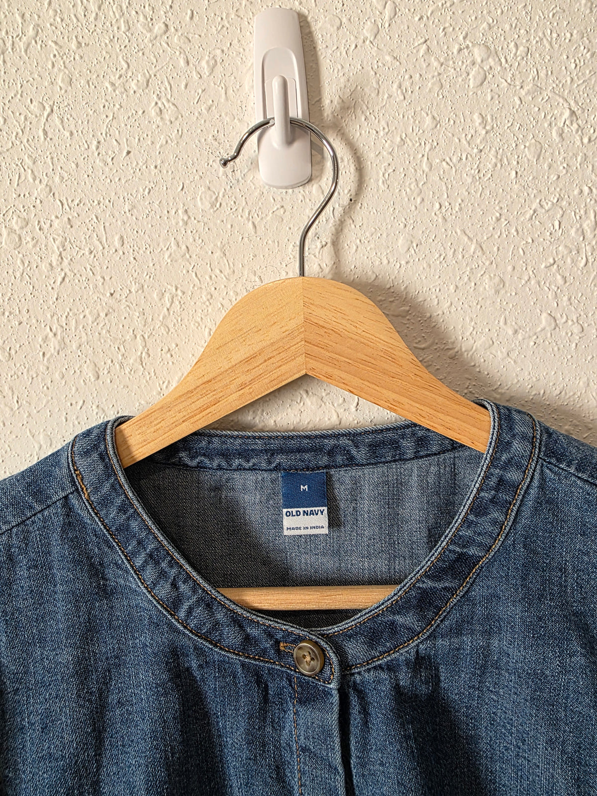 Puff Sleeve Denim Top (M)