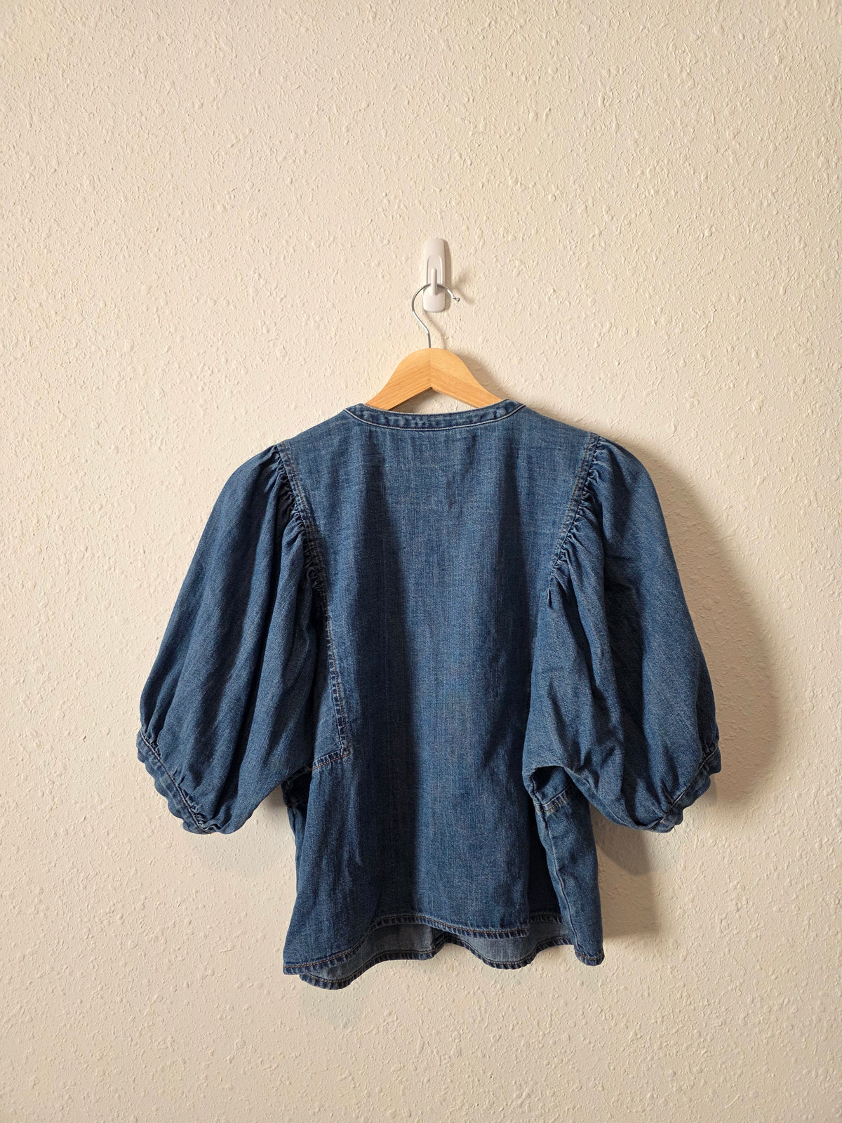 Puff Sleeve Denim Top (M)