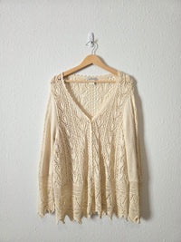 Vintage Crochet Button Up Cardigan (2X)