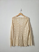 Vintage Crochet Button Up Cardigan (2X)