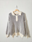 Striped Chenille Knit Sweater (S)
