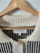 Striped Chenille Knit Sweater (S)