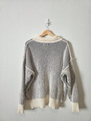 Striped Chenille Knit Sweater (S)