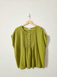 Cotton Gauze Pintuck Top (MP)