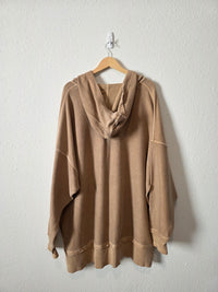 Aerie Ribbed Snap Button Sweatshirt (XXL)