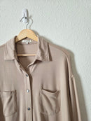 Z Supply Button Up Shirt Jacket (S)