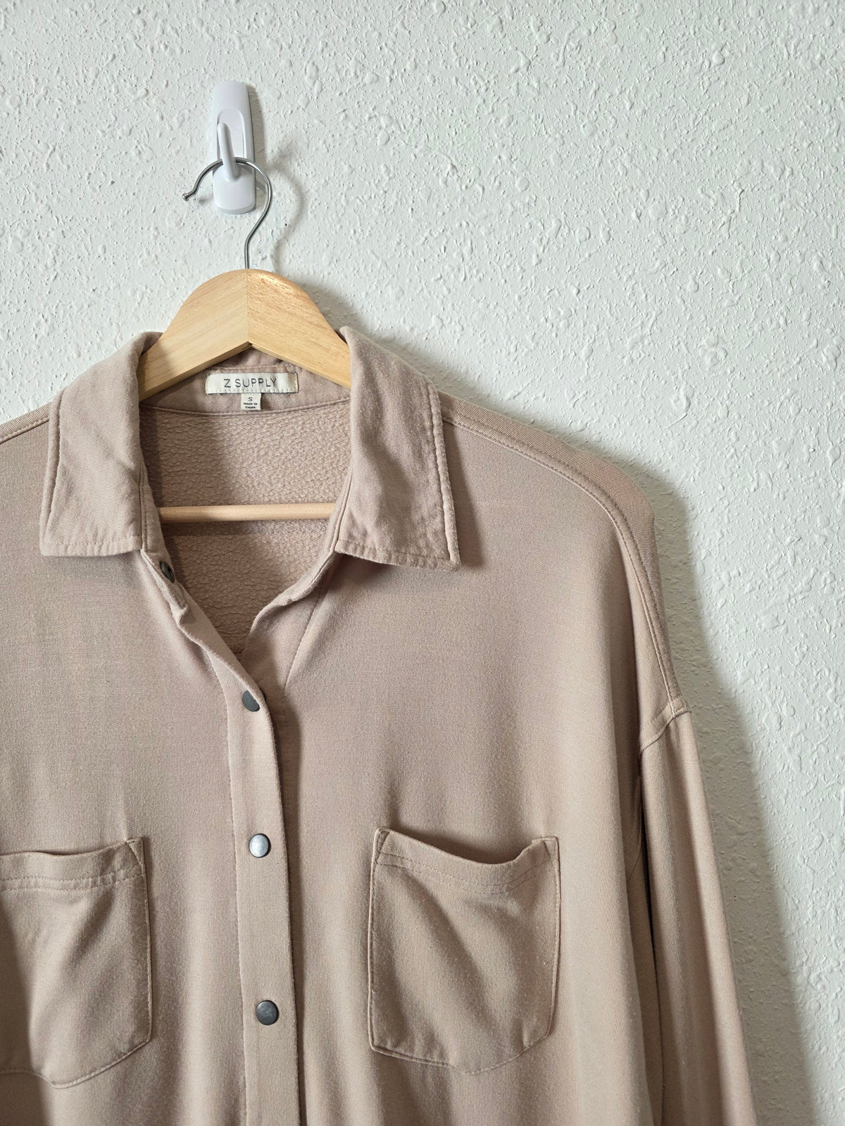 Z Supply Button Up Shirt Jacket (S)