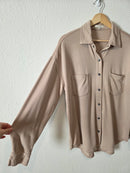 Z Supply Button Up Shirt Jacket (S)