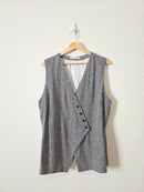 Abercrombie Gingham Button Front Vest (XL)