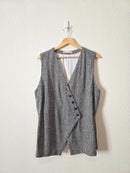 Abercrombie Gingham Button Front Vest (XL)