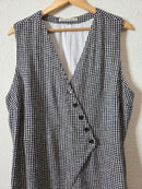 Abercrombie Gingham Button Front Vest (XL)