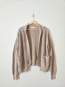 Zenana Ribbed Cotton Cardigan (L)