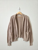 Zenana Ribbed Cotton Cardigan (L)