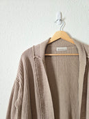 Zenana Ribbed Cotton Cardigan (L)