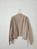Zenana Ribbed Cotton Cardigan (L)