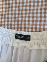 Linen Blend Wide Leg Pants (M)