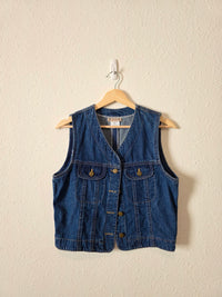 Vintage Cotton Denim Vest (M)