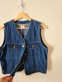 Vintage Cotton Denim Vest (M)