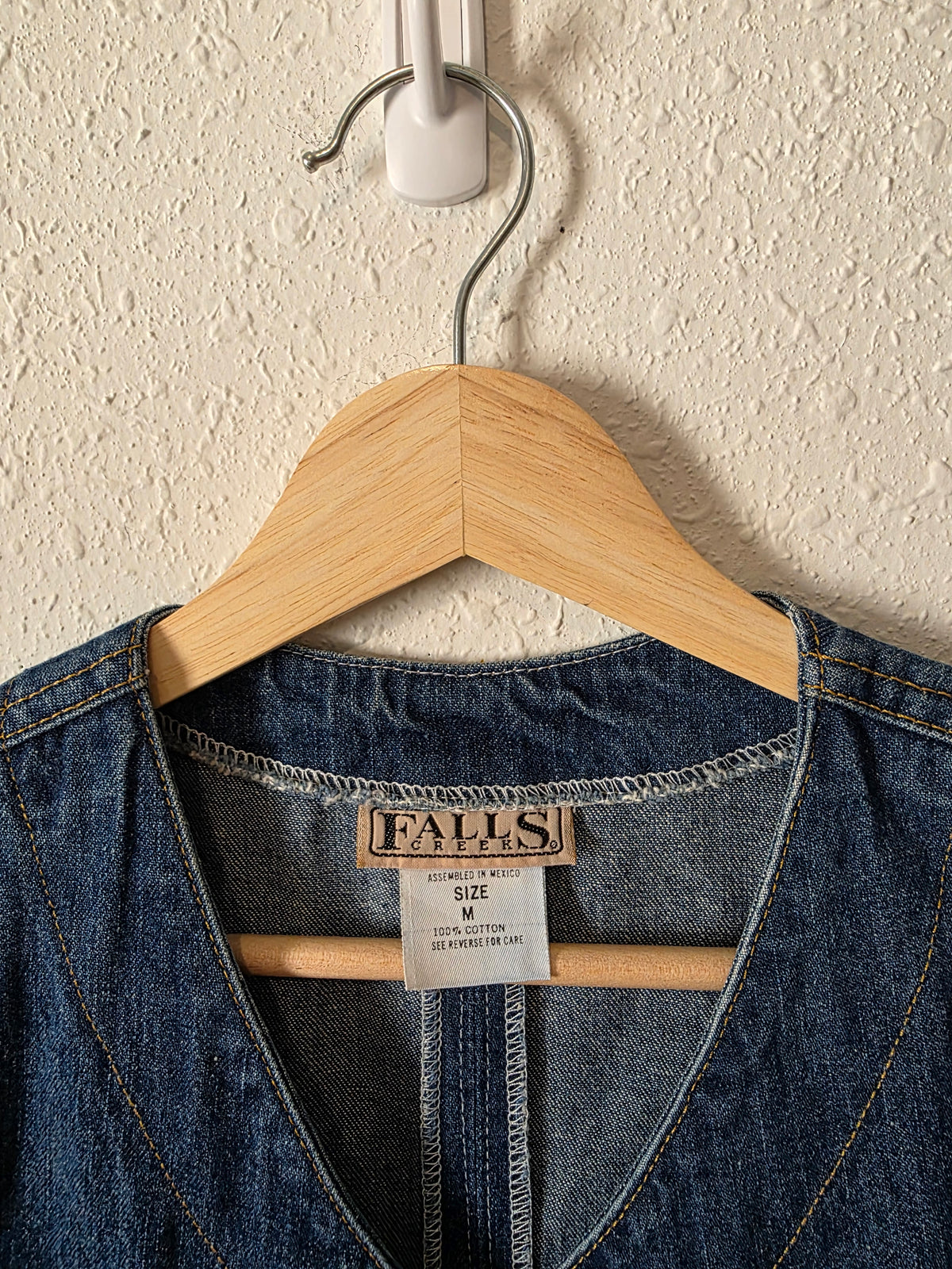 Vintage Cotton Denim Vest (M)