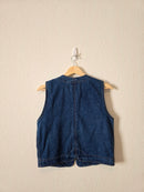 Vintage Cotton Denim Vest (M)
