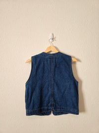 Vintage Cotton Denim Vest (M)