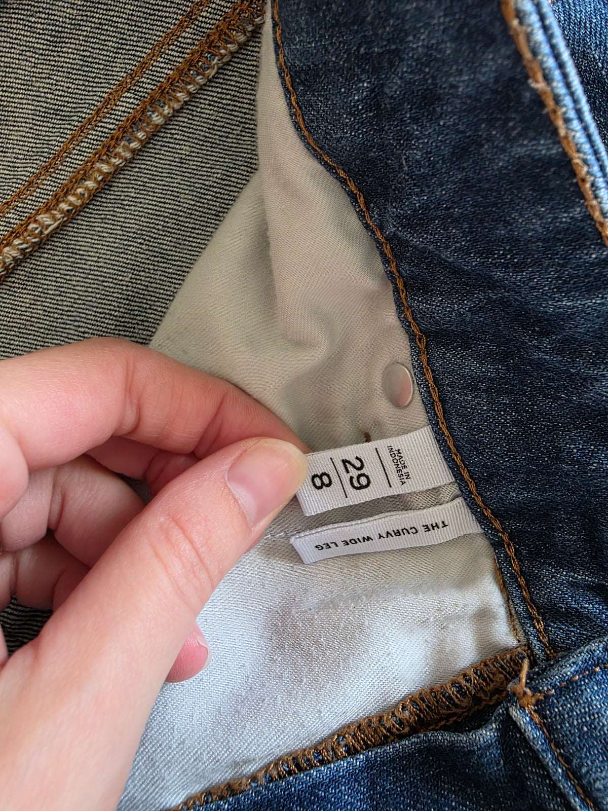 Loft Curvy Wide Leg Jeans (29/8)