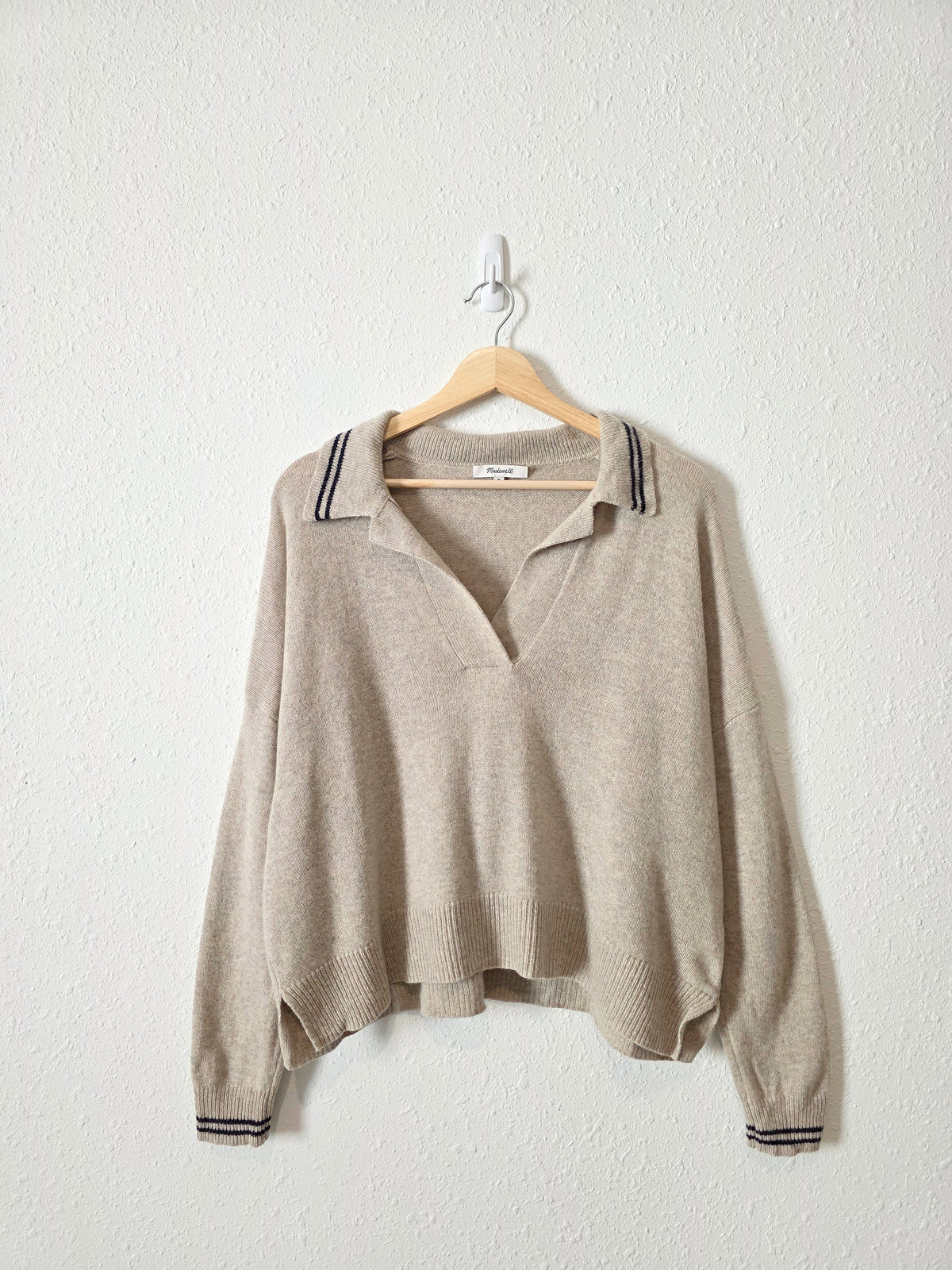 Madewell Merino Wool Polo Sweater (M)