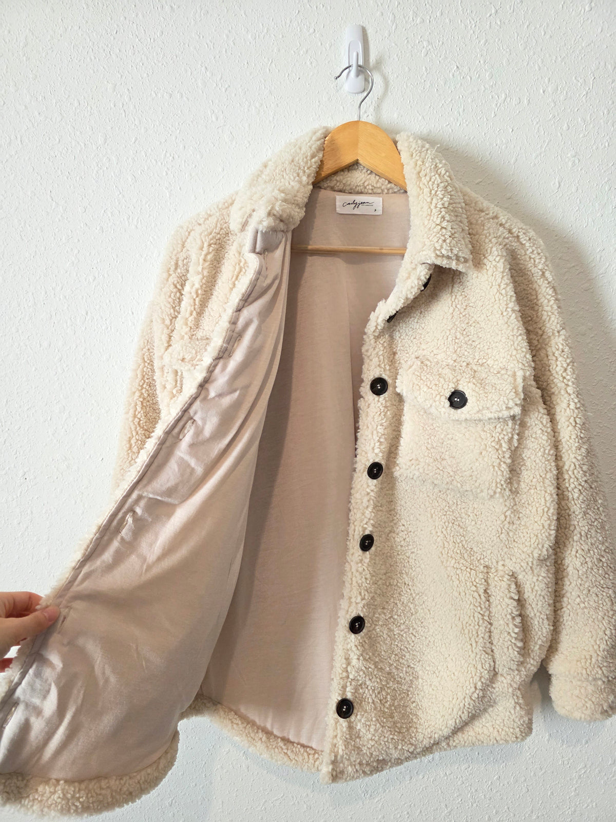 Carly Jean Sherpa Jacket (S)