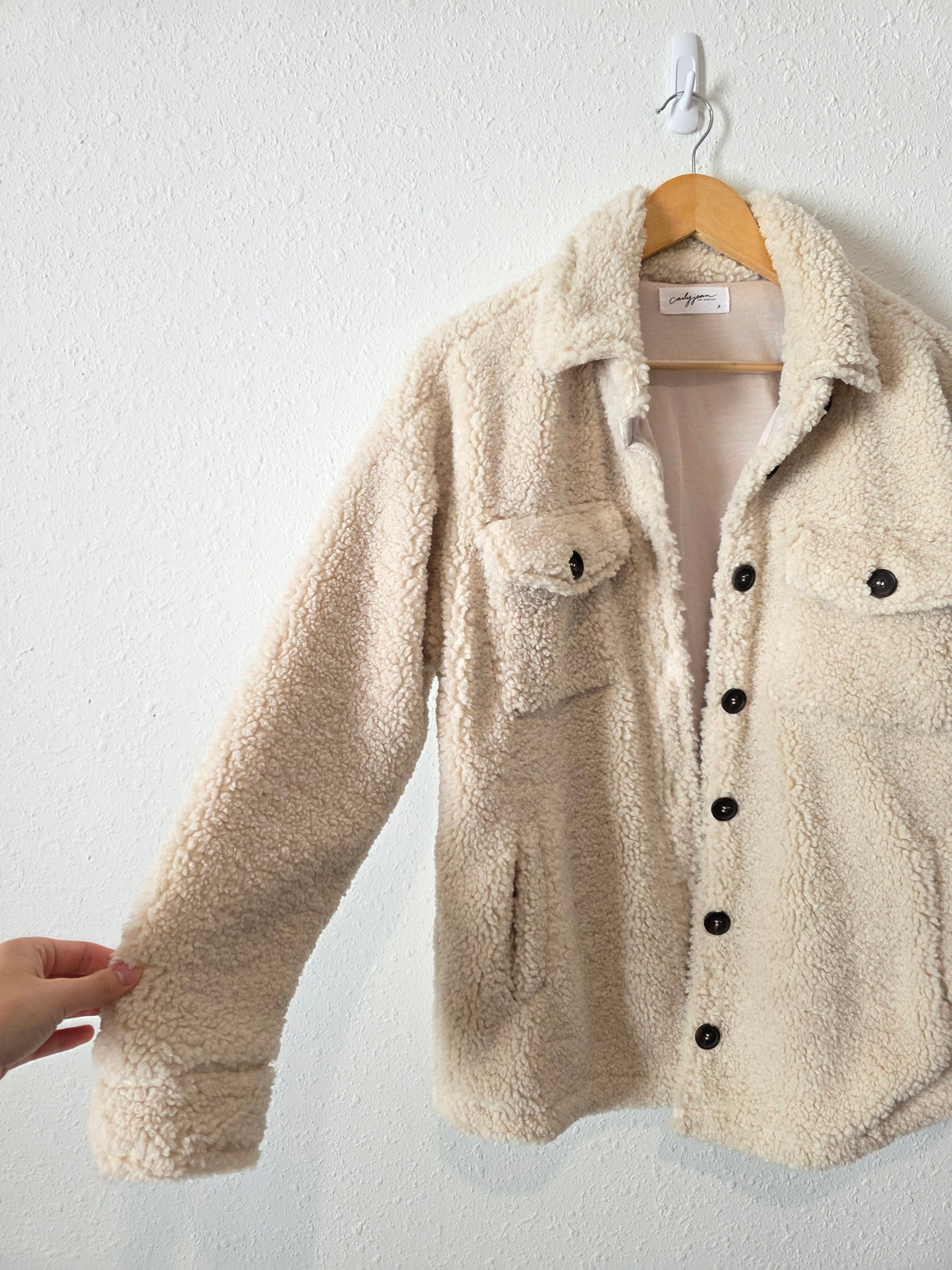 Carly Jean Sherpa Jacket (S)