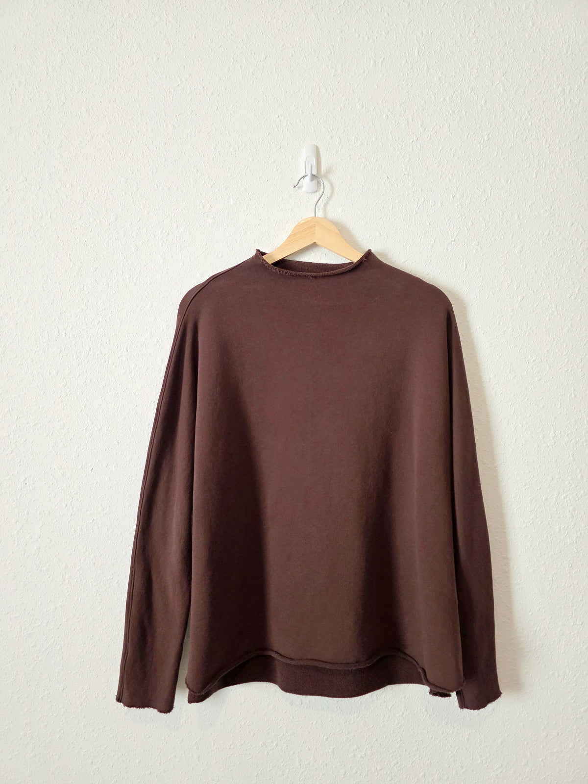 Frank & Eileen Brown Funnel Neck Sweatshirt (S)