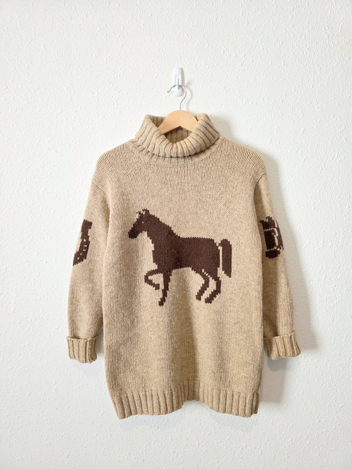 Vintage Ralph Lauren Wool Equestrian Sweater (M)