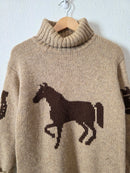 Vintage Ralph Lauren Wool Equestrian Sweater (M)