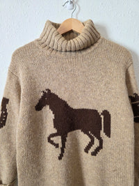 Vintage Ralph Lauren Wool Equestrian Sweater (M)
