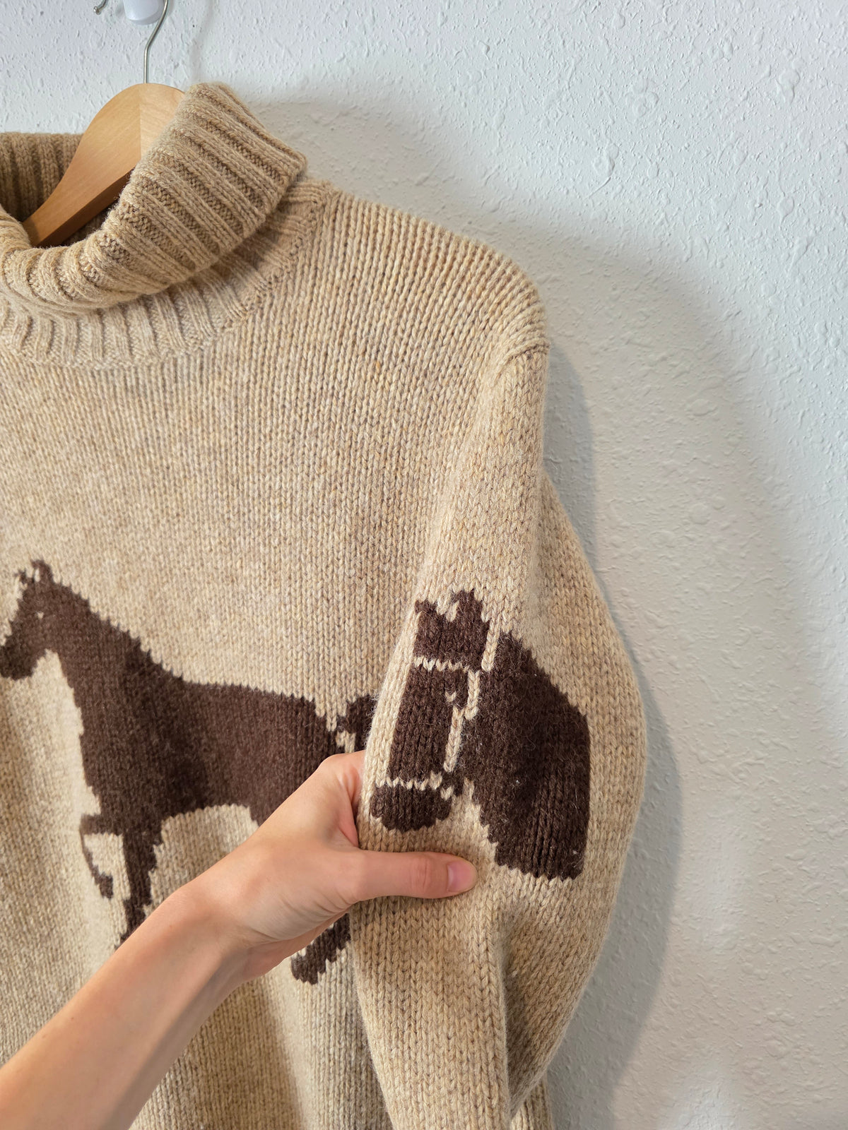 Vintage Ralph Lauren Wool Equestrian Sweater (M)