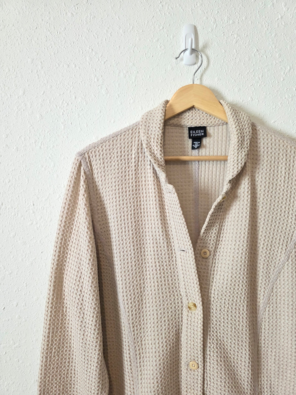 Eileen Fisher Waffle Shirt Jacket (M)