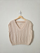 Cable Knit Sweater Vest (XL)