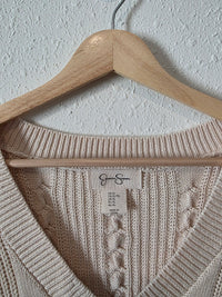 Cable Knit Sweater Vest (XL)