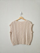 Cable Knit Sweater Vest (XL)