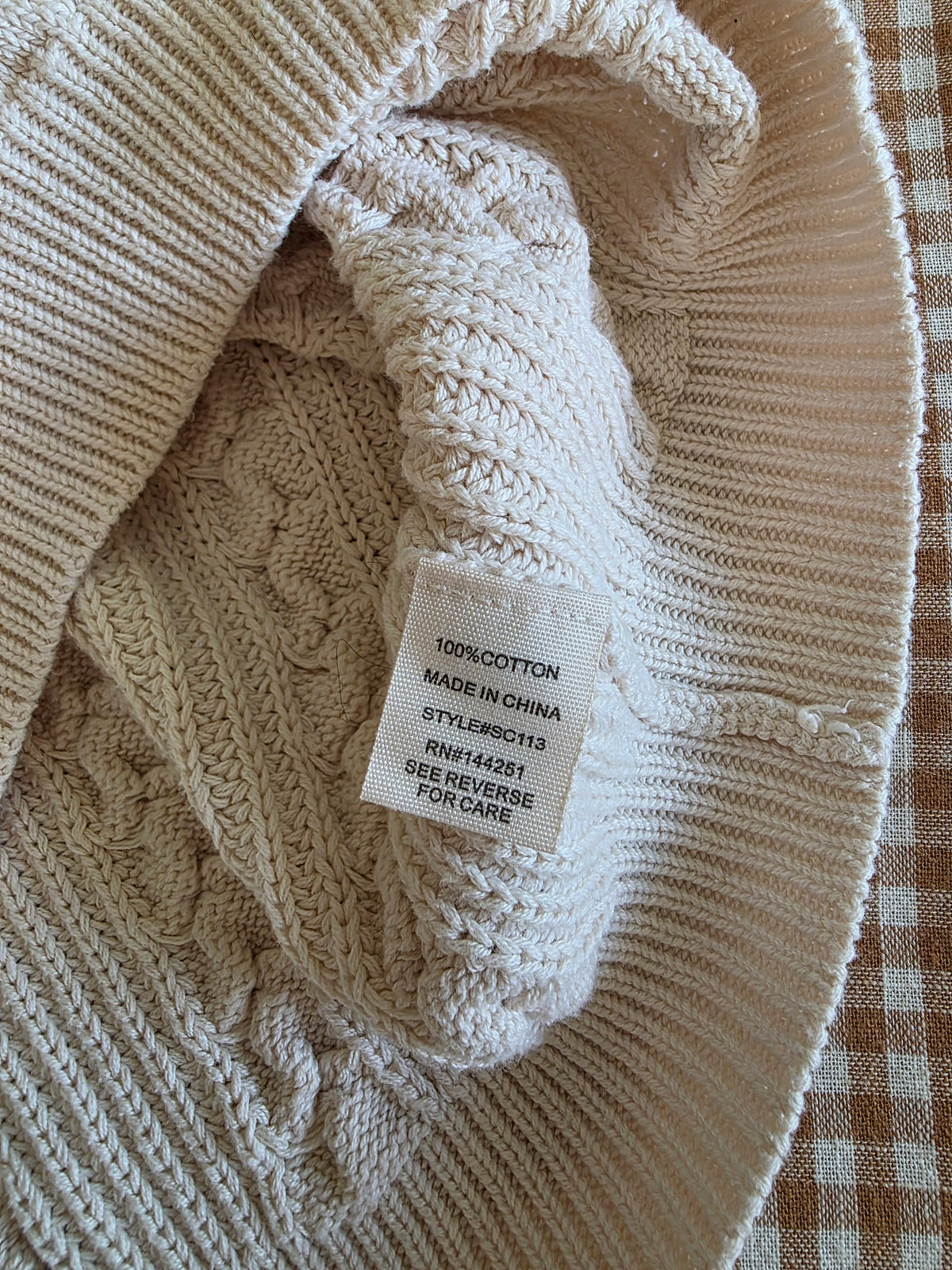 Cable Knit Sweater Vest (XL)