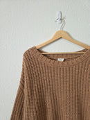 Marea Brown Chunky Cotton Sweater (M)