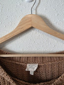 Marea Brown Chunky Cotton Sweater (M)