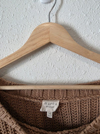 Marea Brown Chunky Cotton Sweater (M)