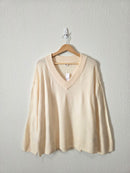 NEW Gap Cozy V Neck Sweater (L)