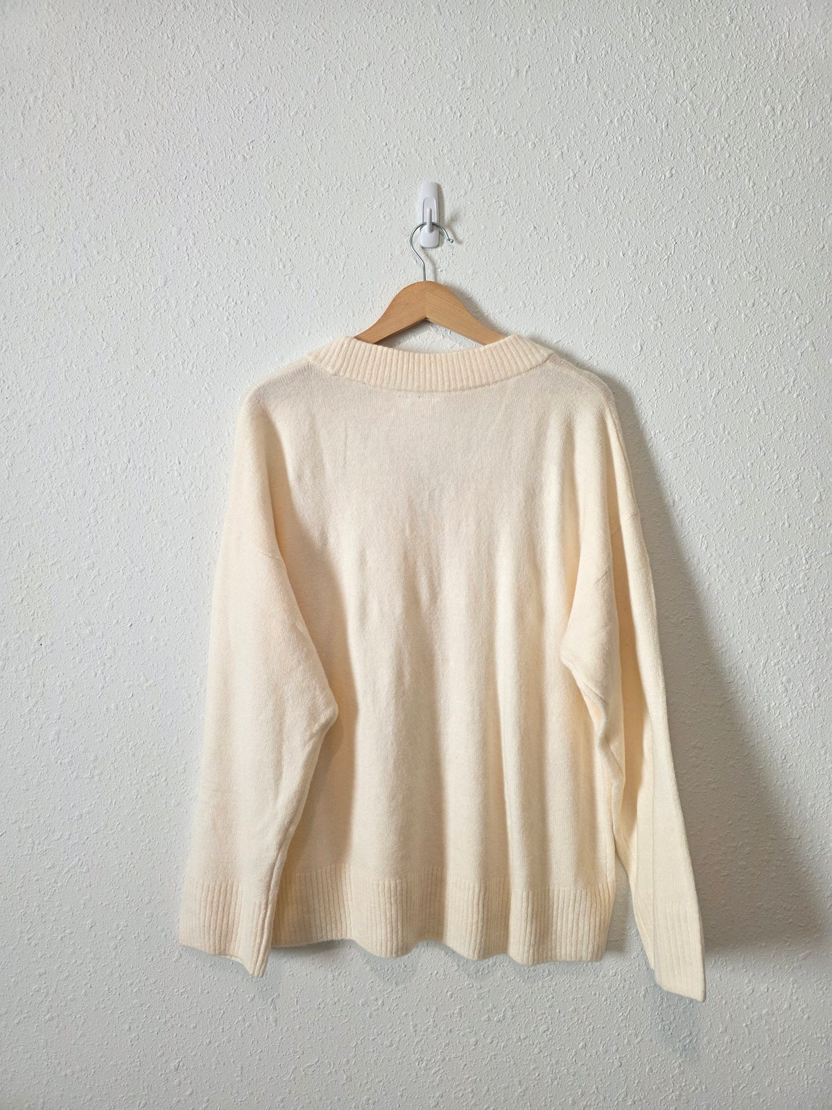 NEW Gap Cozy V Neck Sweater (L)