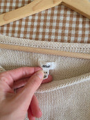 Aerie Oat Oversized Cotton Sweater (M)