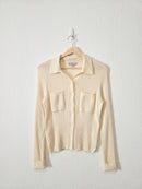 J.Crew Merino Wool Button Up Sweater (L)