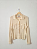 J.Crew Merino Wool Button Up Sweater (L)